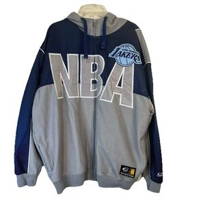 Vintage NBA‎ Los Angeles Lakers Jacket Mens G-III By Carl Banks Bigman Size XL